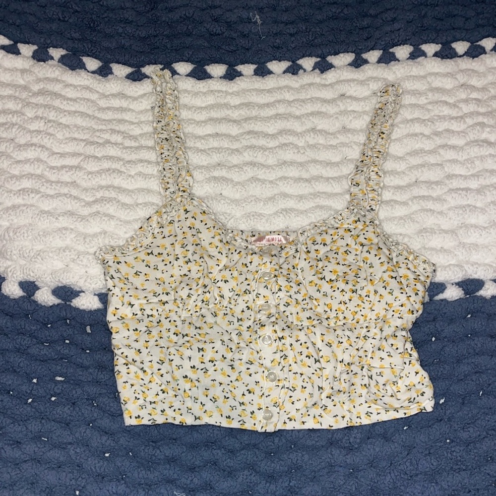 Lottie Moss Floral Tank Top